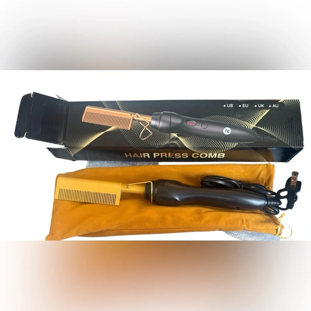Hair press‎ comb with clips accessories